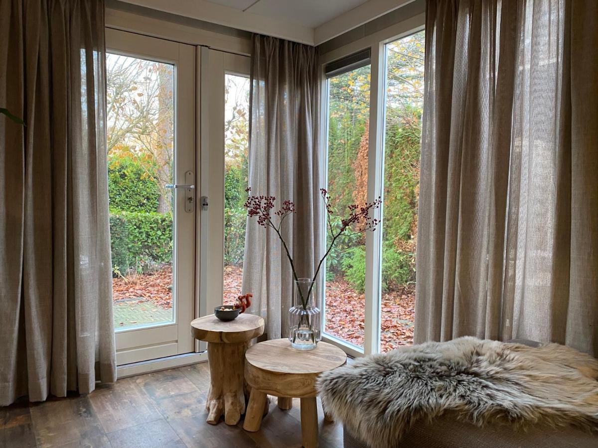 Sfeervol Boschalet 5 Persoons Met Sauna Voorthuizen Exteriér fotografie